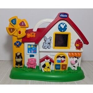 Chicco Baby Magic Window Talking Farm House toy lights sounds Spanish English